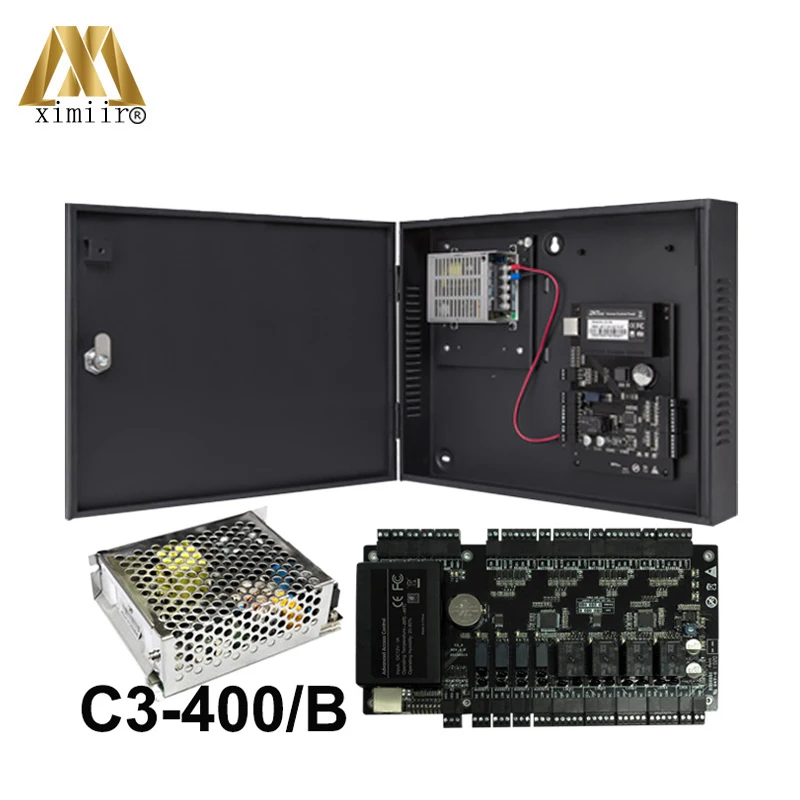 ZK C3 400 система контроля допуска к двери 4 доступа по отпечаткам Панель доска +