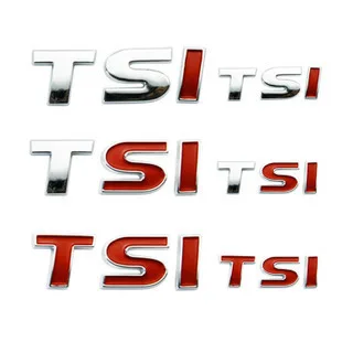 

3D Car Metal Chrome TSI Emblem Logo Decal Sticker For Volkswagen Golf 6 7 Polo MK5 MK6 Tiguan Touran Passat CC Bora