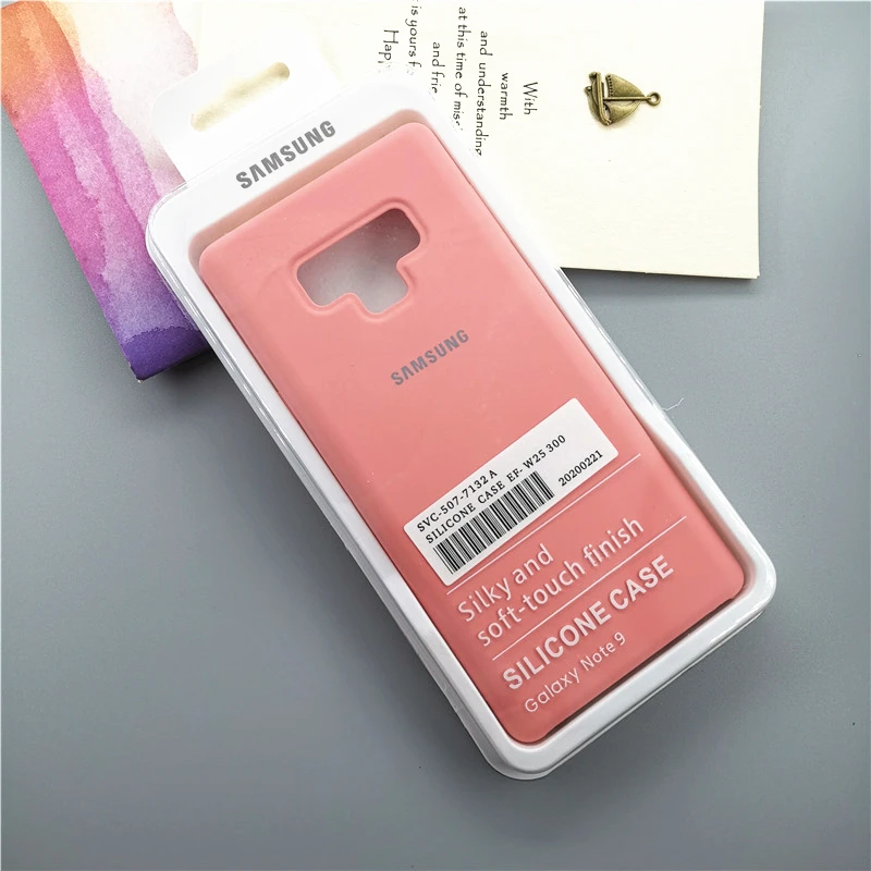 Samsung Galaxy Note9 Silky Soft-touch Liquid Silicone Shell Cover Case For Galaxy Note 9 N9 With Retail Box