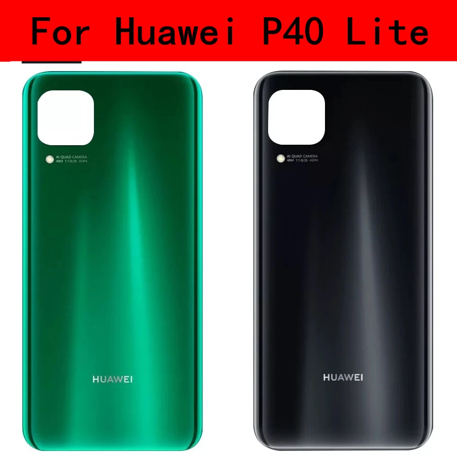 Задняя крышка для Huawei P40 Lite Крышка батарейного отсека панель Nova 6SE задняя корпуса