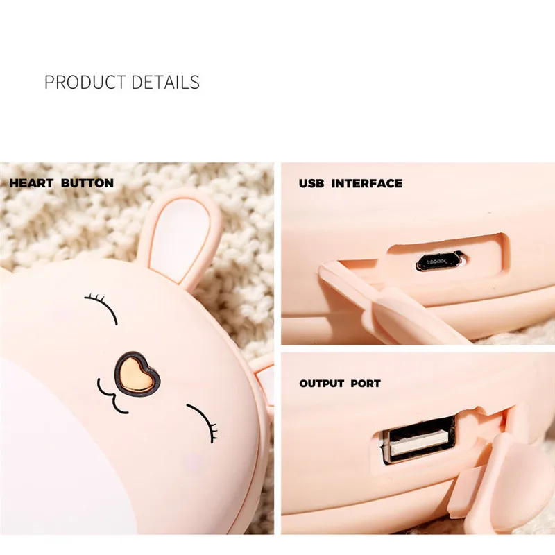 Перезаряжаемые грелка для рук 6000 мА/ч электронные портативные обогреватели