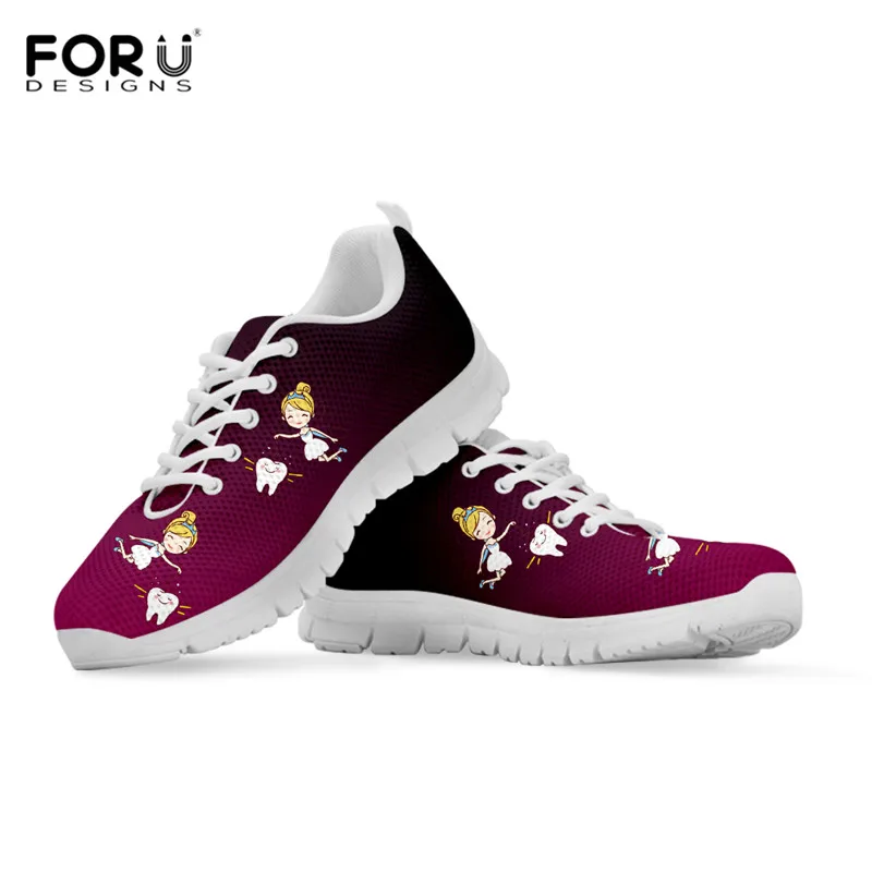 FORUDESIGNS Женский стоматологический дизайн Женская сетчатая шнуровка удобная