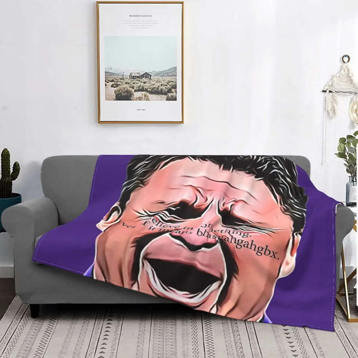 

Ed Orgeron-Believe-Manta a cuadros para cama, manta a cuadros para sofra, пикник, manta ponderada