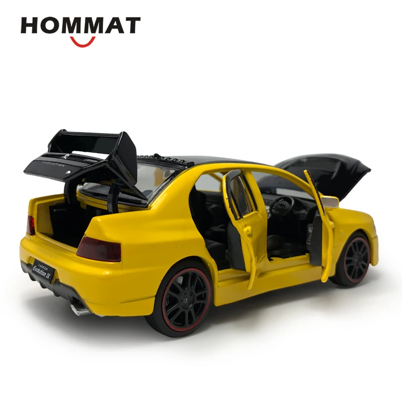 HOMMAT 1:32 Mitsubishi Lancer Evolution IX EVO черная металлическая крыша Литые и игрушечные машинки