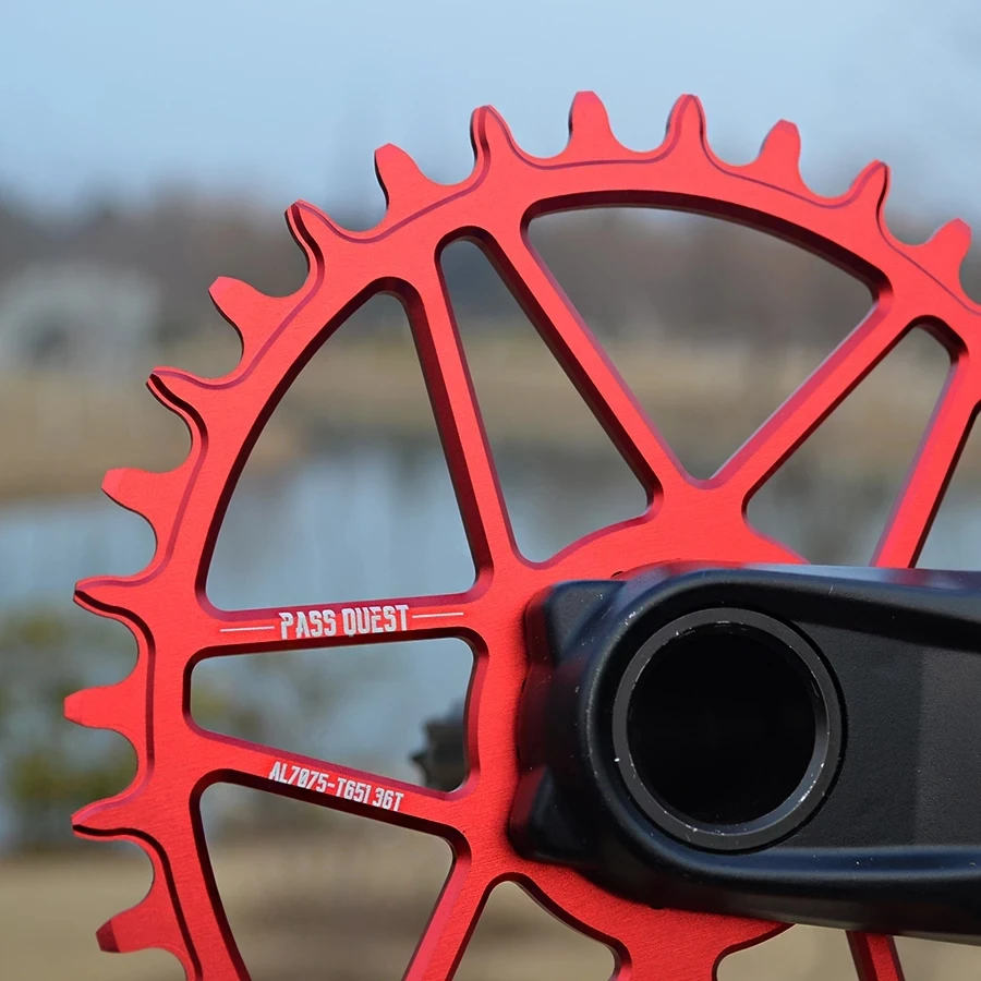 

PASS QUEST SRAM Gx xx1 Eagle GXP Oval Mountain Bike Narrow Sprocket 30-44T Bicycle GXP 0mm Offset Crank 7075 Aluminum
