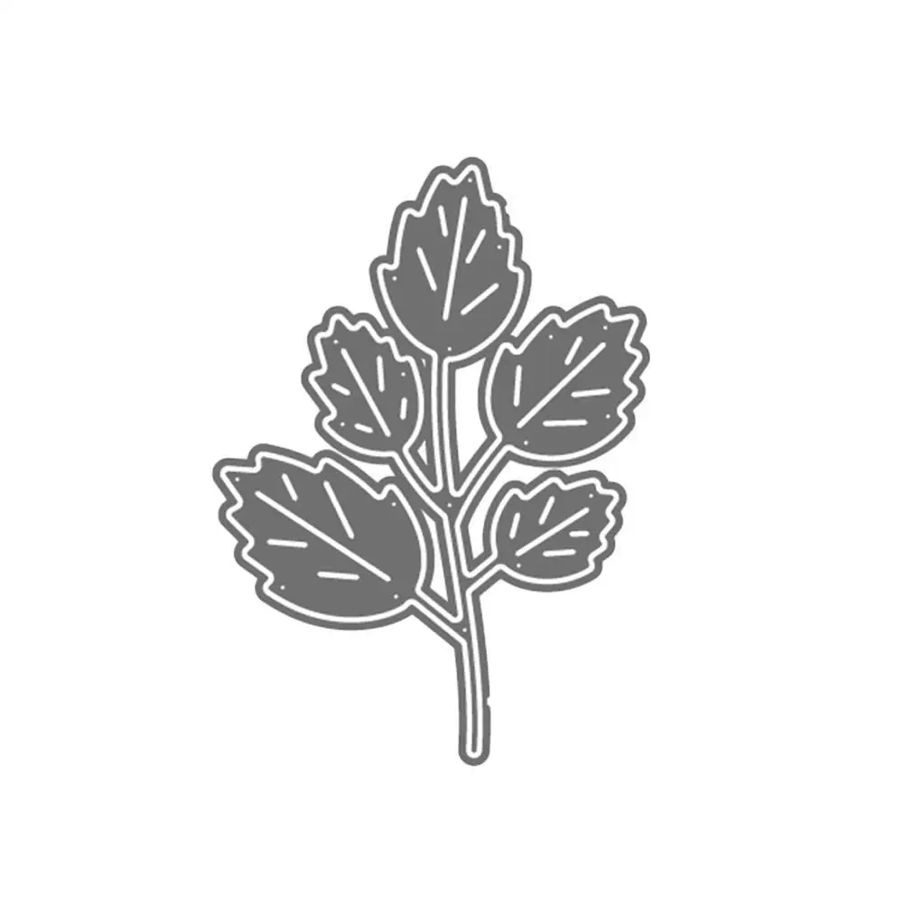 

Leaves Branch Metal Cutting Dies For DIY Scrapbooking Paper Card Making Embossing Craft Dies