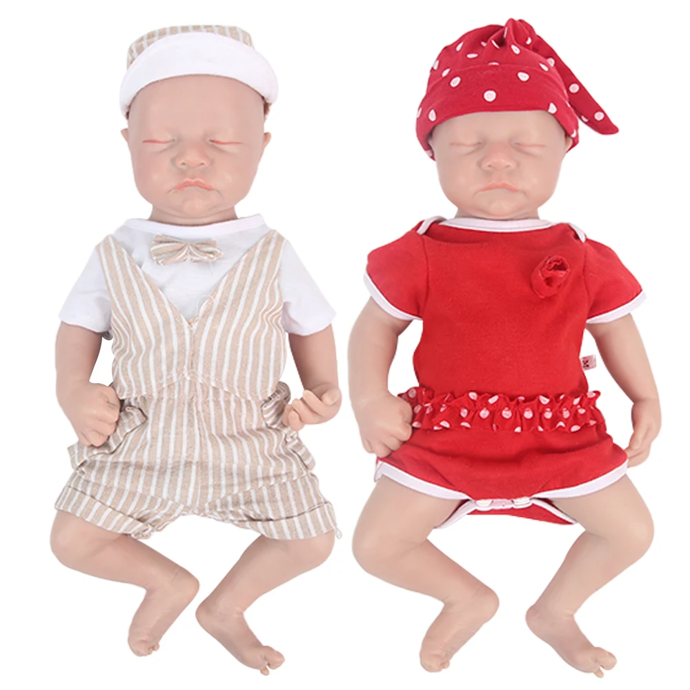 IVITA WG1548 43cm 2.18kg 100% Full Body Silicone Reborn Baby Doll Realistic Toys with Clothes for Children Christmas Gift - купить по
