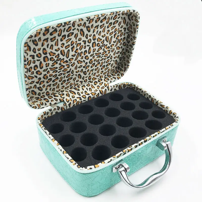 22 Bottles Essential Oil Case 5ML10ML 15ML Perfume Box Travel Portable Carrying Holder Nail Polish Storage Bag | Дом и сад