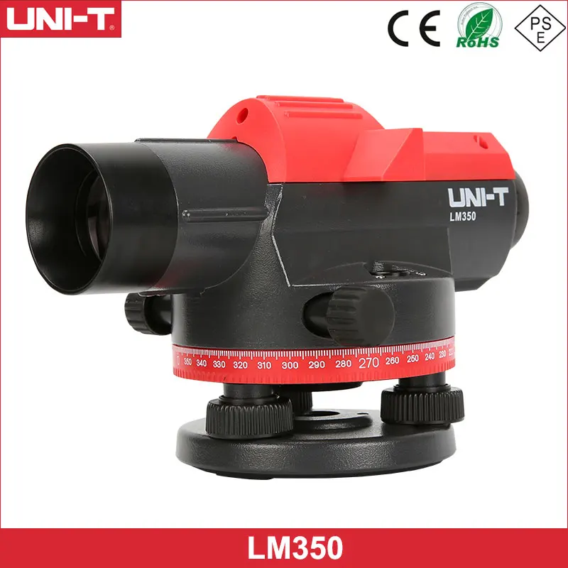 

UNI-T LM350 Leveling Instrument High Precision 32x Automatic Anping Dustproof Water Level Meter Range 120M