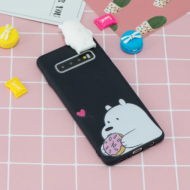 3D Rabbit Bear Stand Toys Cartoon S10 Case For Samsung S8 S9 Plus S10e Lite Unicorn Cover |