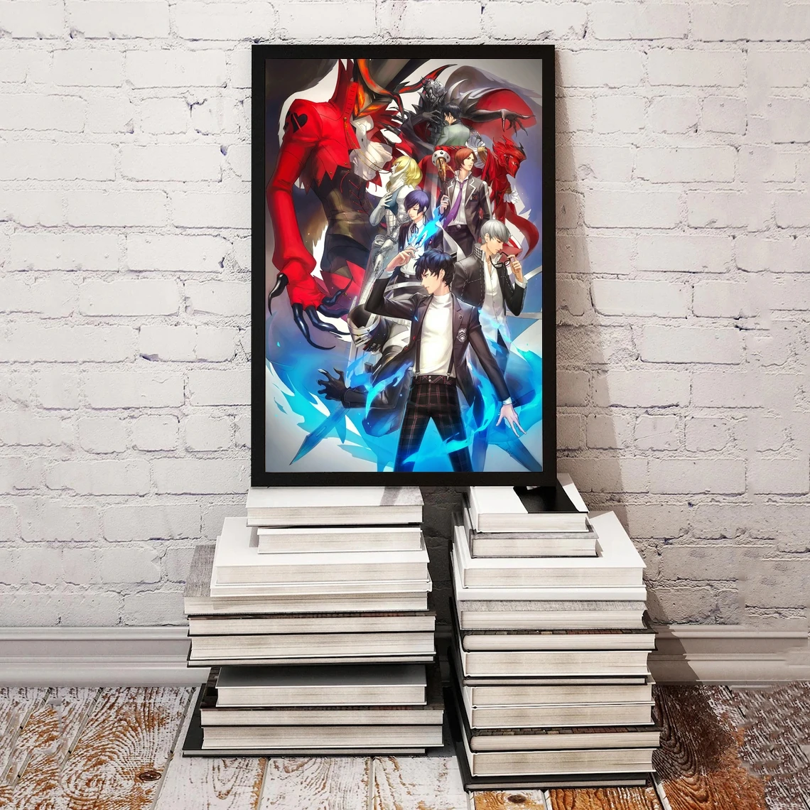Плакат для видеоигр Persona 5 плакат из аниме ПК PS4 эксклюзивный ролевых игр