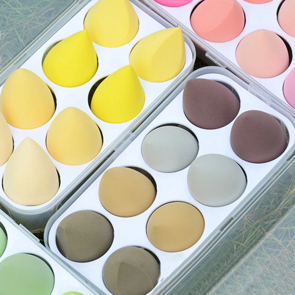 

Мягкая женская Губка для смешивания конической пудры, жидкого тонального крема, инструменты для сухой/влажной красоты, косметическое спонж...