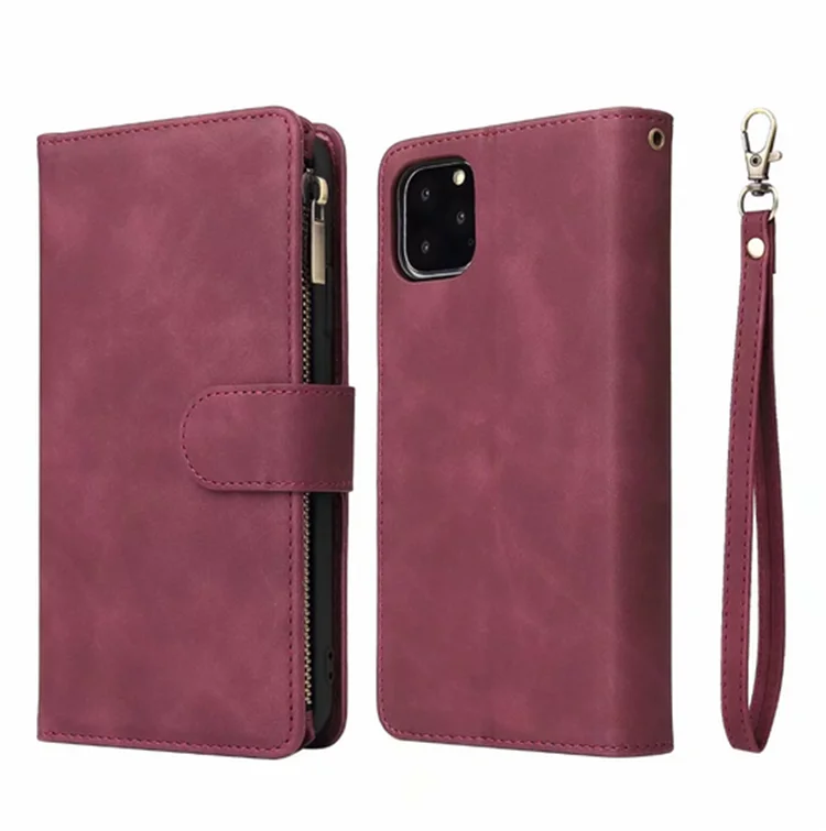 Кошелек на молнии чехол для iPhone 11 Pro Max чехол Роскошный кожаный чехол для iPhone X XR XS Max 6 6s 7 8 Plus Fundas телефон Coque Capa