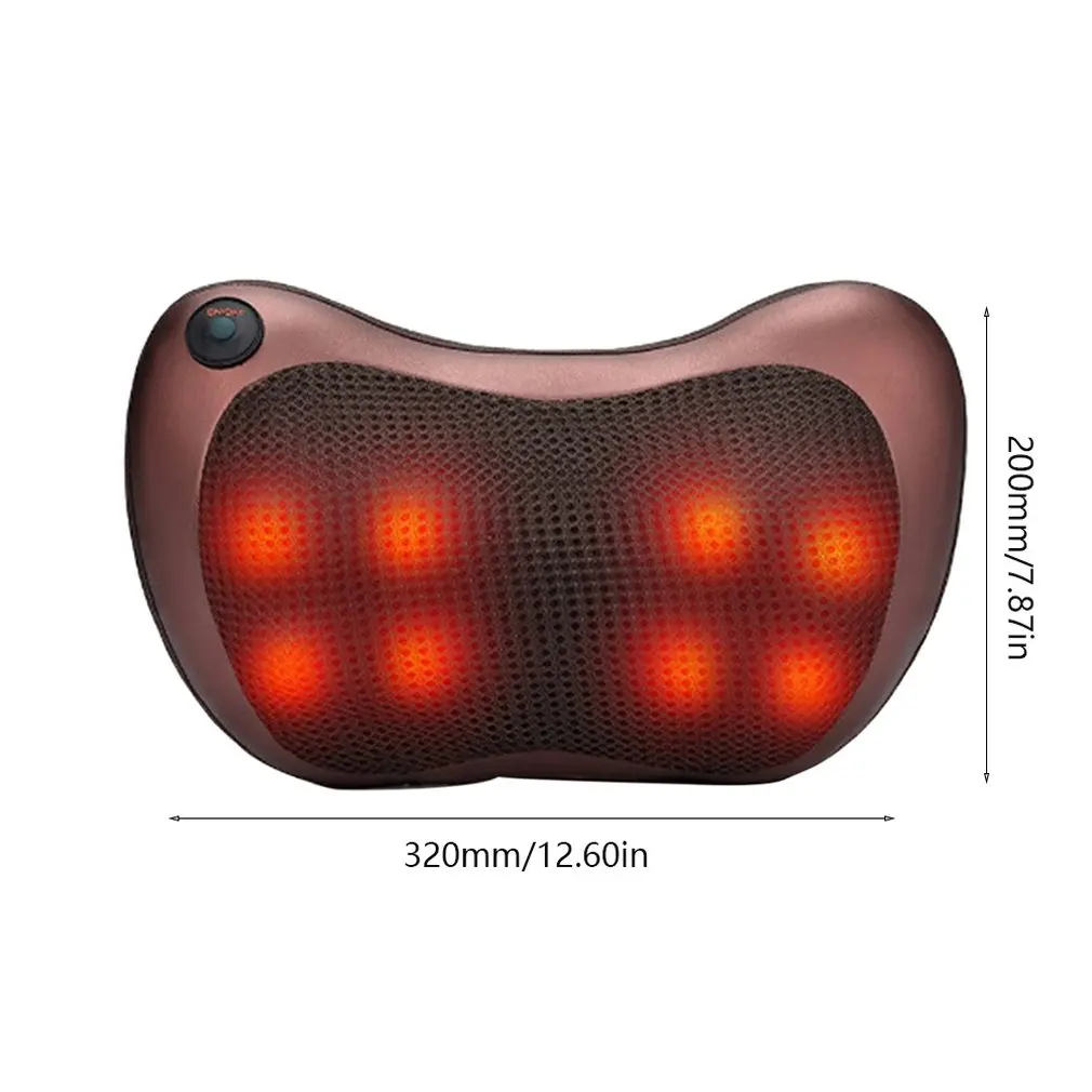 

Car Home Cervical Spine Massager Neck Waist Back Electric Multifunctional Low Voltage Heating Massage Pillow