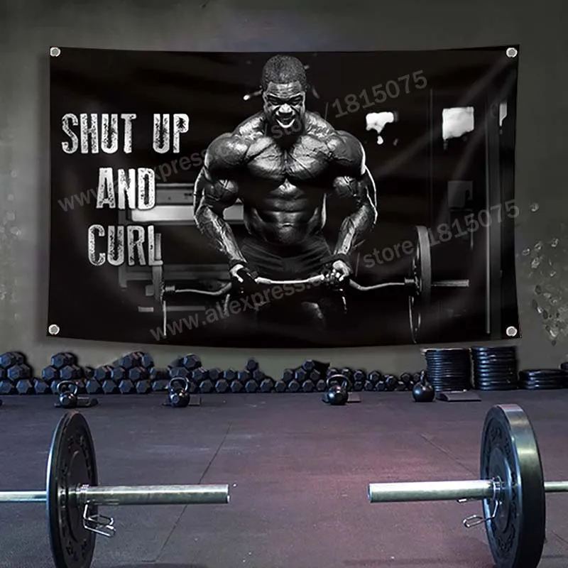 Постер с флагом для занятий спортом 144*96 см | Дом и сад