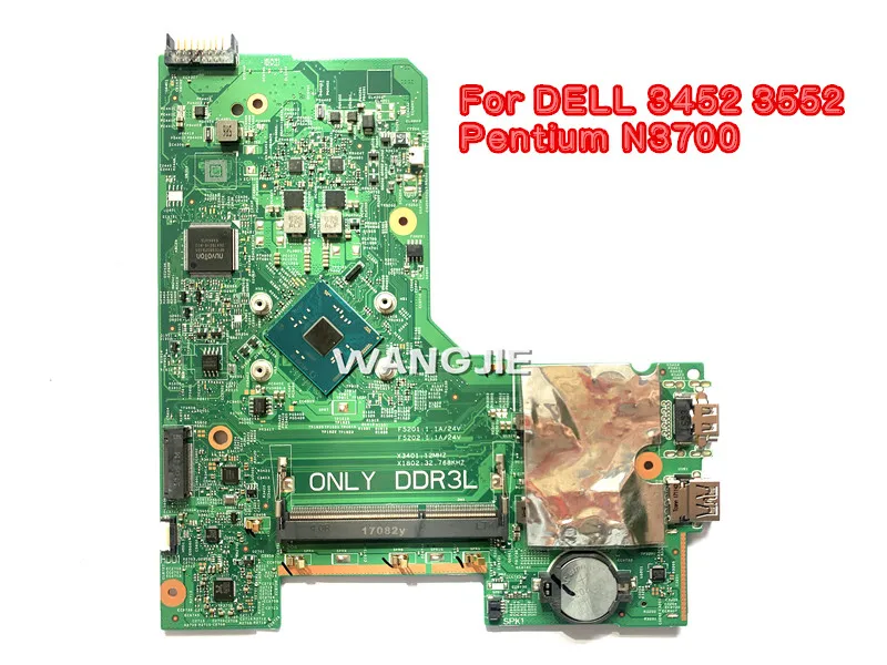 Материнская плата DDR3 для ноутбука DELL Inspiron 3452 3552 CN 0JX7F0 Pentium N3700 материнская 14279 1