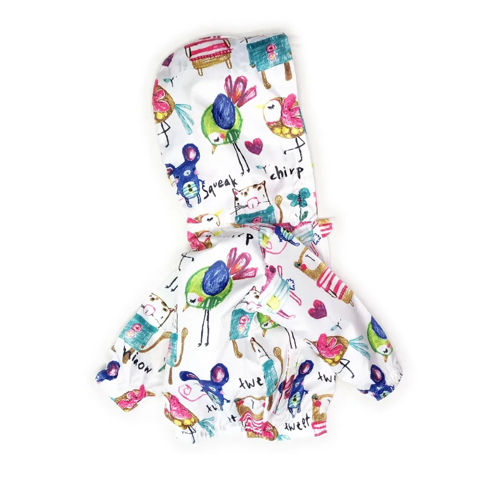 Детская Водонепроницаемая ветровка с принтом животных для мальчиков и