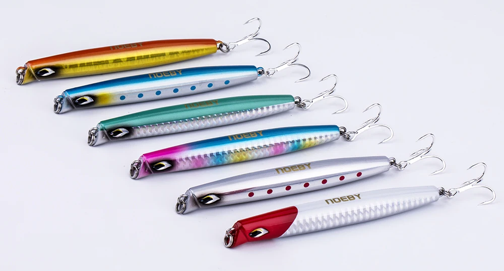 

Noeby NBL1902 pencil bait 110mm 45.8g sinking fishing hard lure artificial lead bait vertical jigging lure weihai fishing lure
