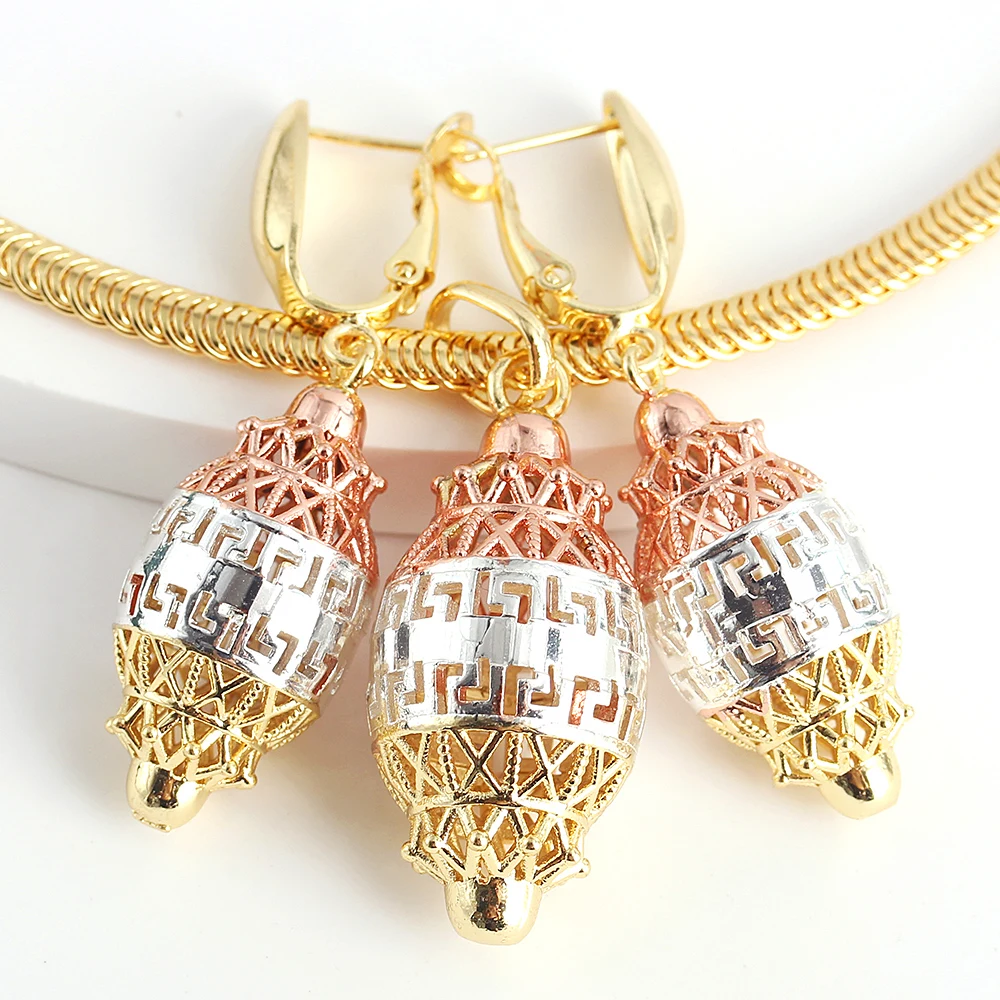 

Модные ювелирные изделия в богемном стиле, комплекты украшений для женщин, серьги, ожерелье, кулон, цветок, ювелирные изделия для помолвки, М...