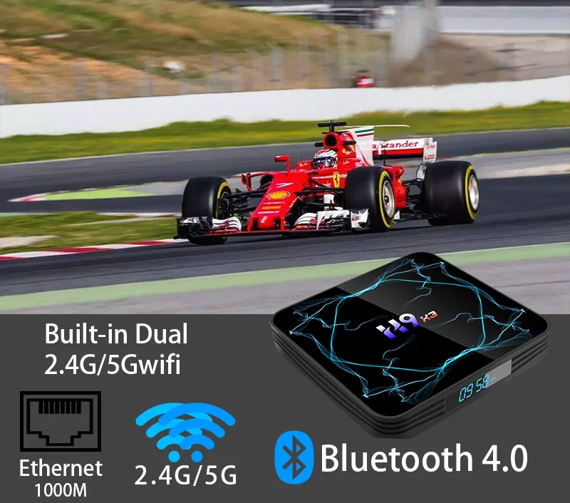 ТВ приставка Android 9,0 4 Гб 64 Гб Amlogic S905X3 приставка 8K HD 2,4/5G Wifi Netflix медиаплеер Android tv приставка