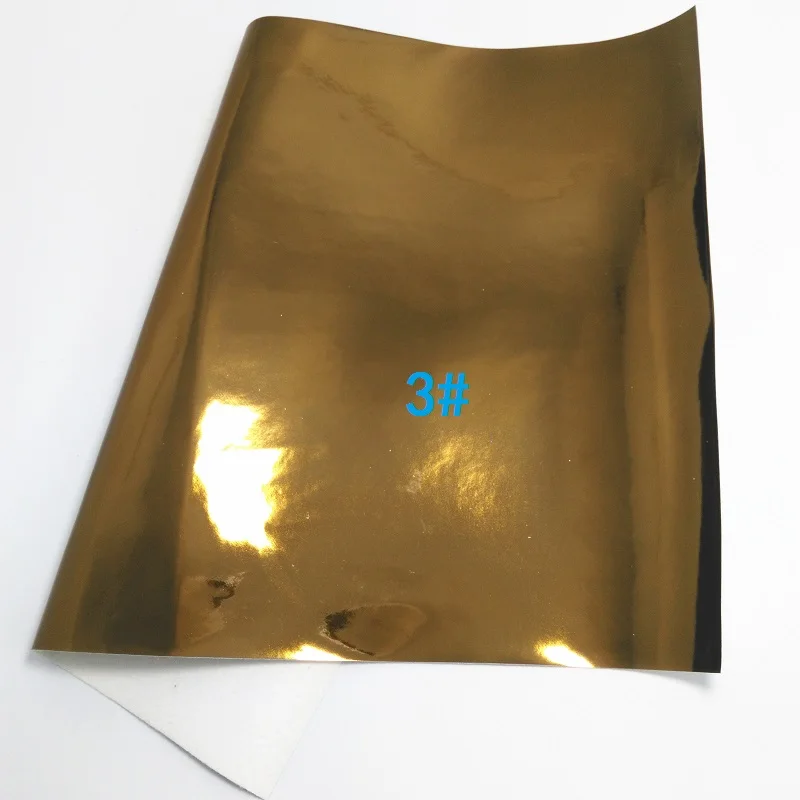 Glitterwishcome 30X134 см мини рулон гладкой лакированной зеркальной искусственной синтетической кожи ткань, GM001 - Цвет: 3