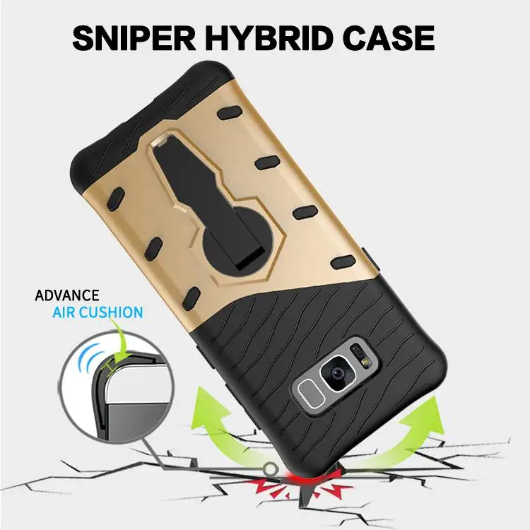 Group Vertical Exquisite Phone Case Protective Cover with 360 Degree Rotating Bracket for Samsung S8/S8 Plus r60 | Мобильные