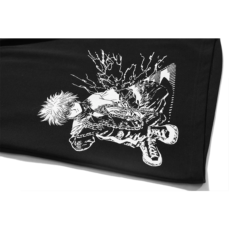 Брюки мужские хлопковые в стиле хип-хоп повседневные штаны с принтом японского