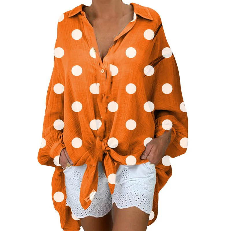 Женская Свободная блузка большого размера весна 2020 женская новые длинные