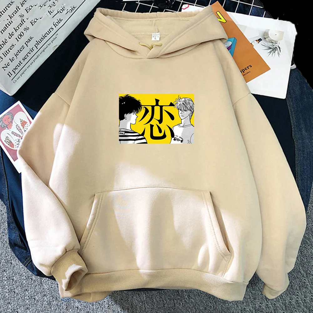 

Japanese Anime Banana Fish Ash Lynx Men Women Hoodies Funny Manga Cartoon Streetwear Spring Long Sleeve Hooded Sweatshirts Tops
