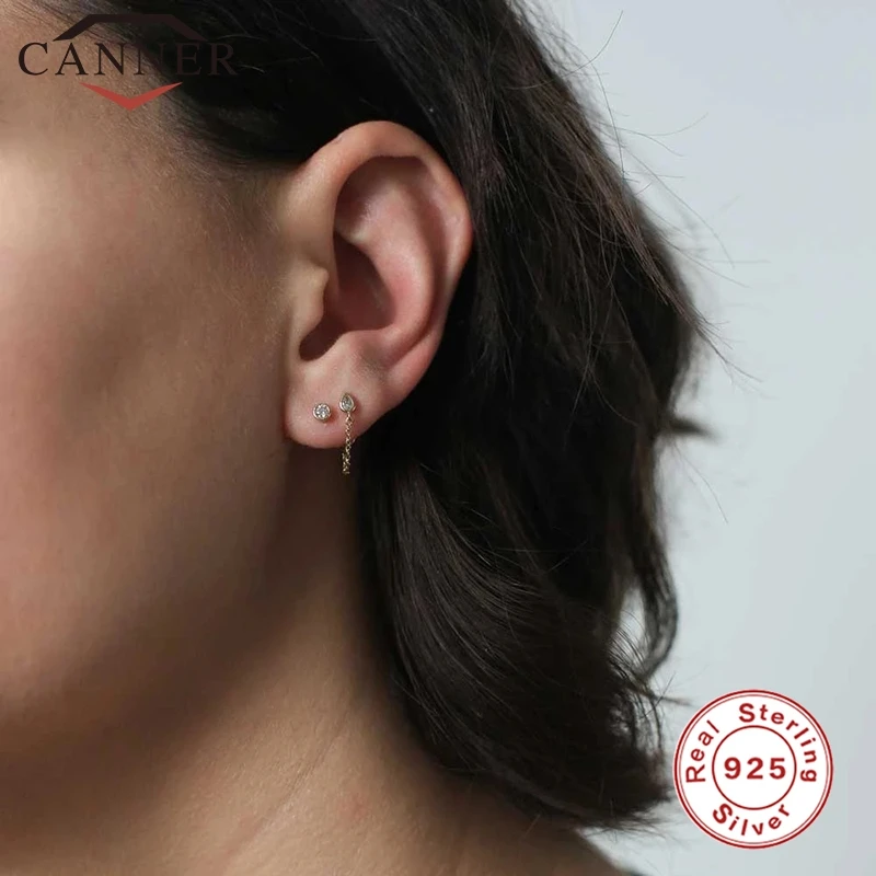 Минималистичные золотые серебряные серьги в виде звеньев позвоночника простые