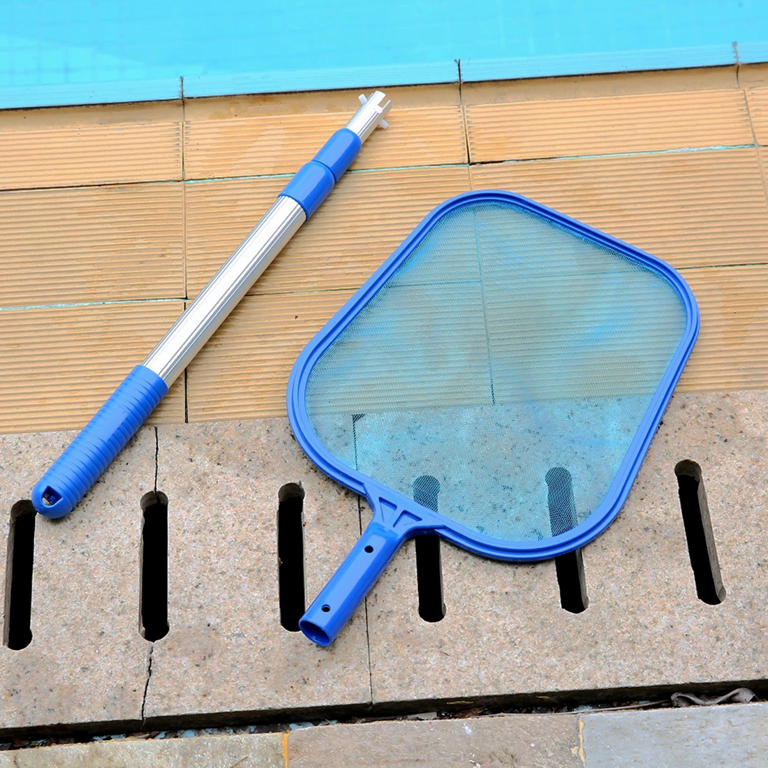 

New Adjustable Pool Leaf Skimmer Net Portable Cleaning Net Cleaning Supplies With Telescopic Pole Detachable For Swimming Pool