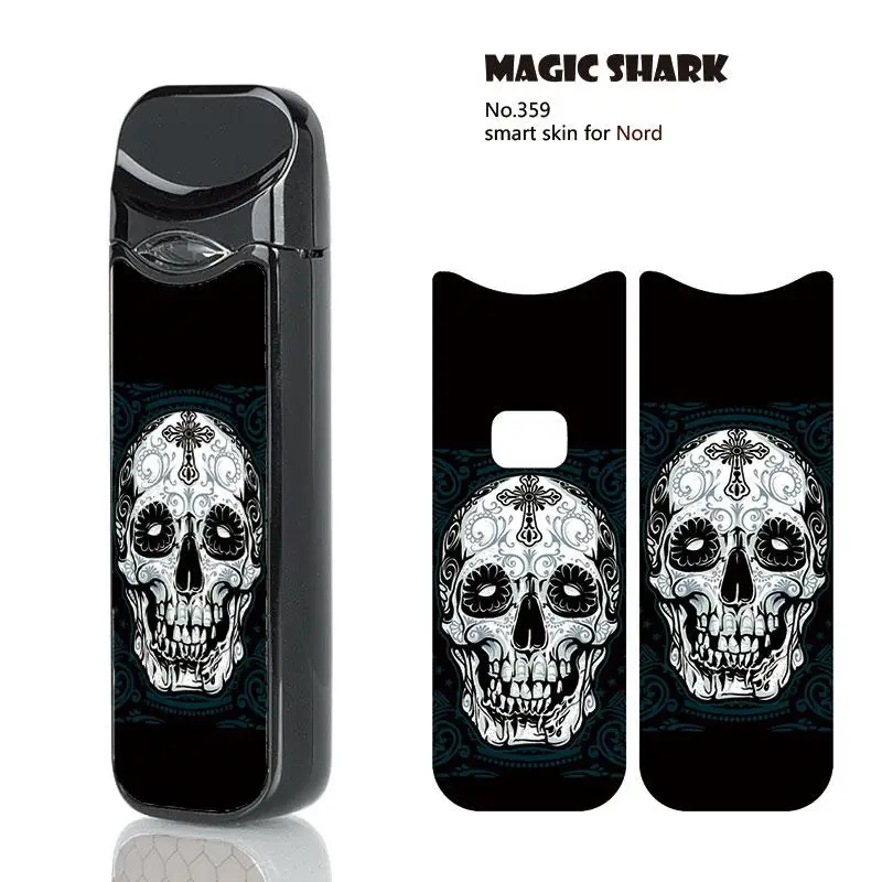 Чехол Magic Shark с высоким качеством ПВХ 2.5D стерео рождеством панк черепом наклейка