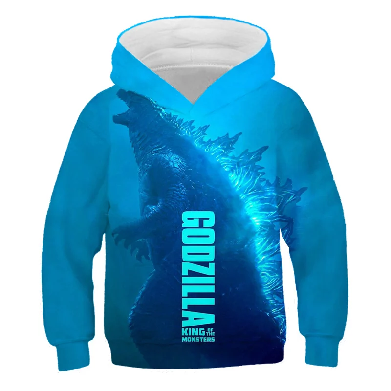 

New Kids Hoodie Godzilla- Animal Sweatshirt For Boys Girls 3DPrinted Top Child Long Sleeve Fashion Cool Children Clothes Jacket