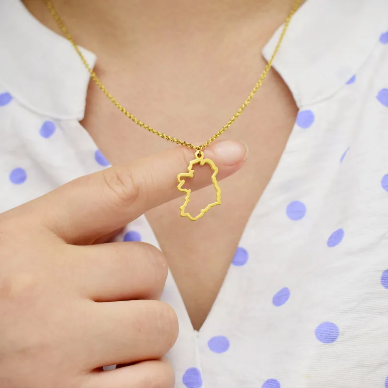 Ожерелье из нержавеющей стали с подвесками в виде Ирландской гордости | Ожерелья