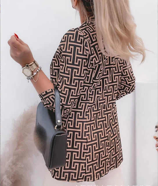 Женский кардиган с длинным рукавом однотонный Повседневный Джокер отложным