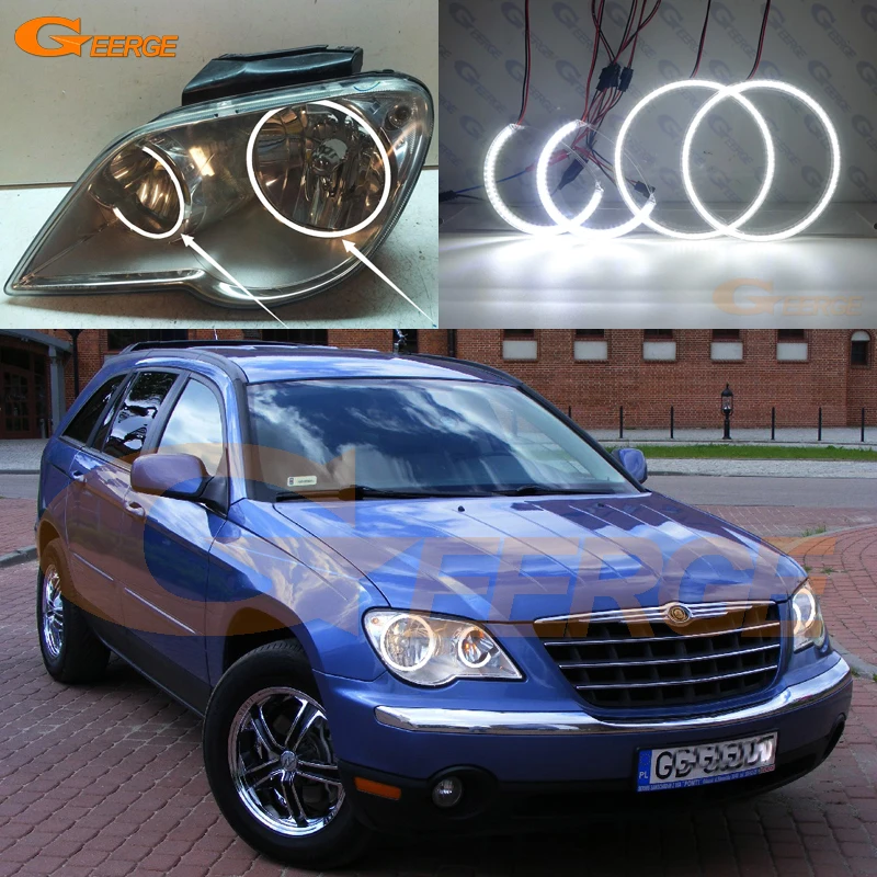 Ультра яркий SMD СВЕТОДИОДНЫЙ ангельские глазки набор колец Дневной светильник