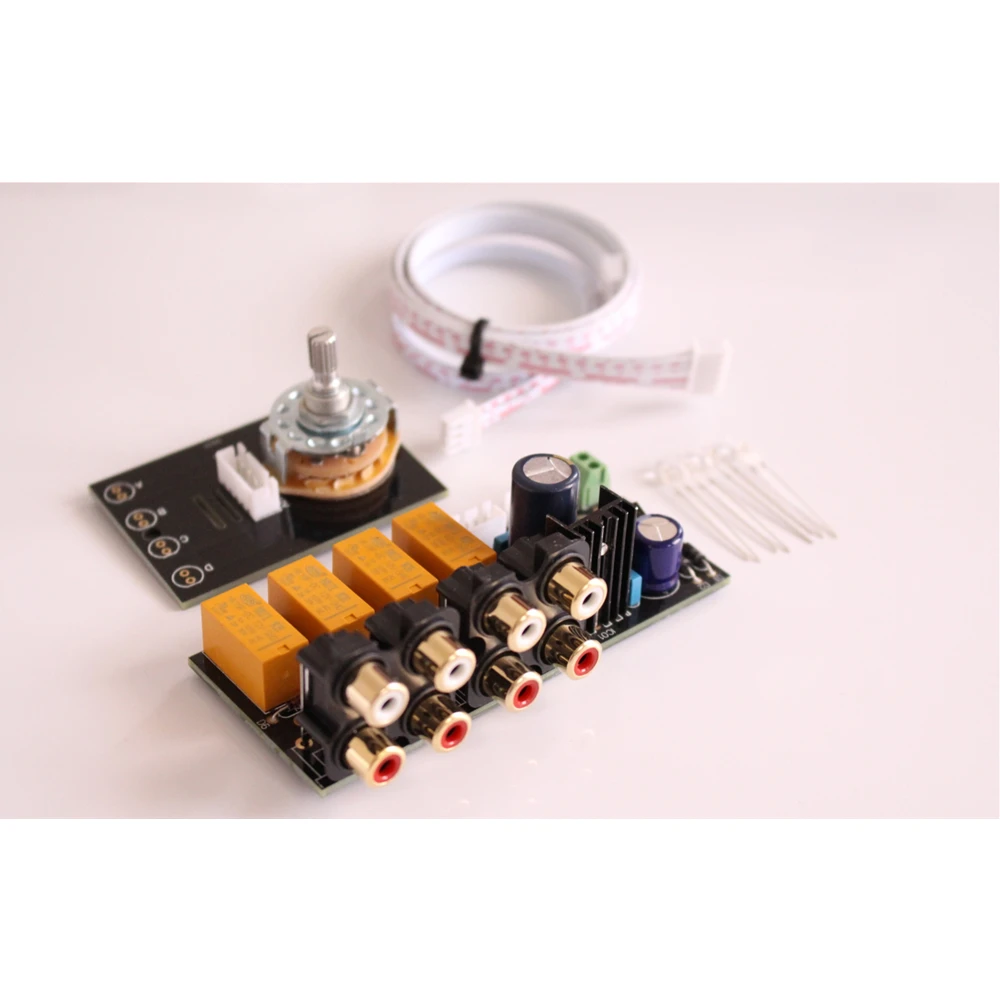 Audio Input Signal Selector Relay Board/Signal Switching Amplifier Board + RCA 100% Brand New And High Quality | Электроника