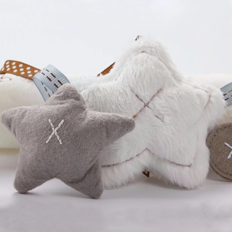 Baby hanging bell with BB bell baby bed safety seat plush toy Hand Bell Multifunctional Plush Toy Stroller Mobile Gifts WJ141