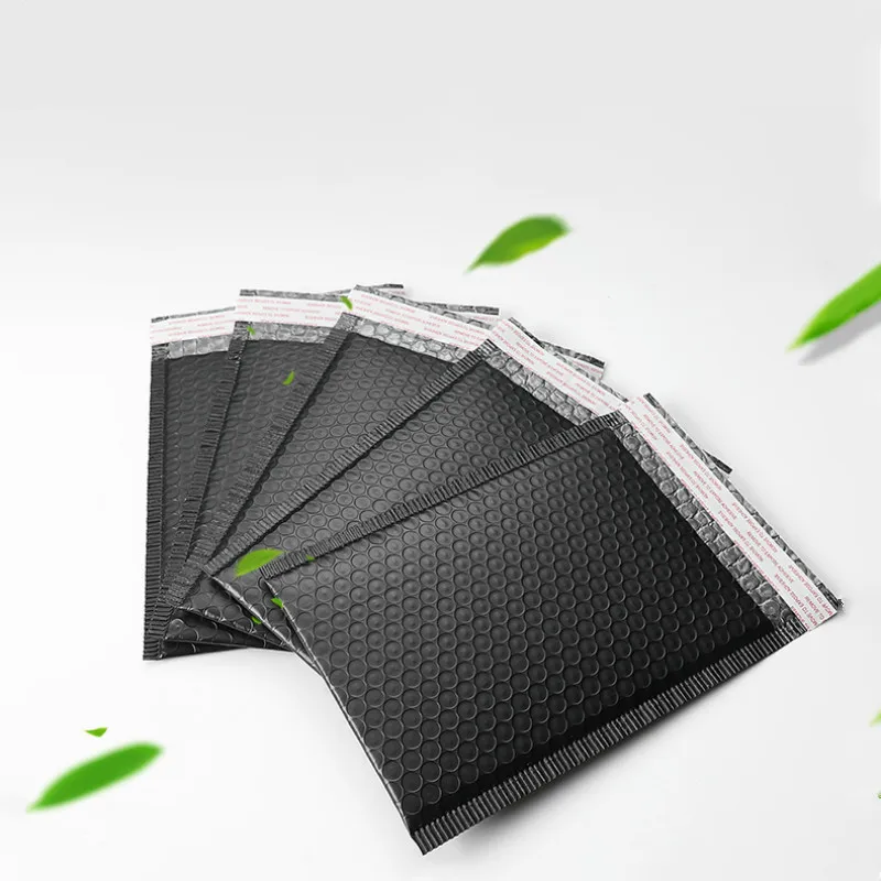 

10pcs Black Poly Bubble Mailer Self Seal Padded Envelopes Mailing Bags Packaging Bag Gift Wrap Storage 6x7-Inch/150*180mm