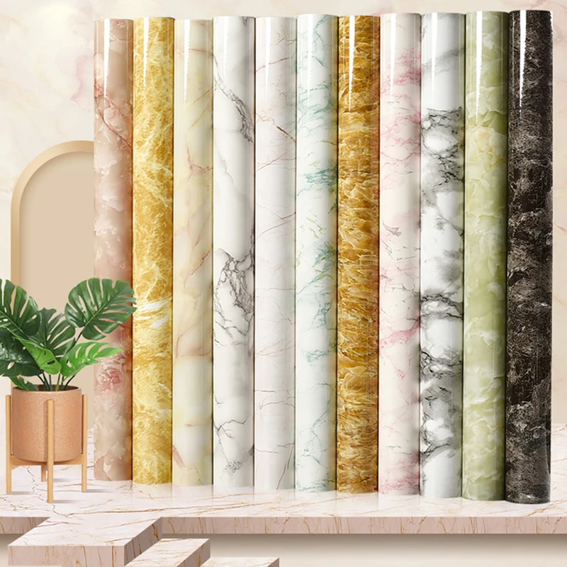 Мраморная виниловая пленка X44 самоклеящаяся Водонепроницаемая настенная бумага