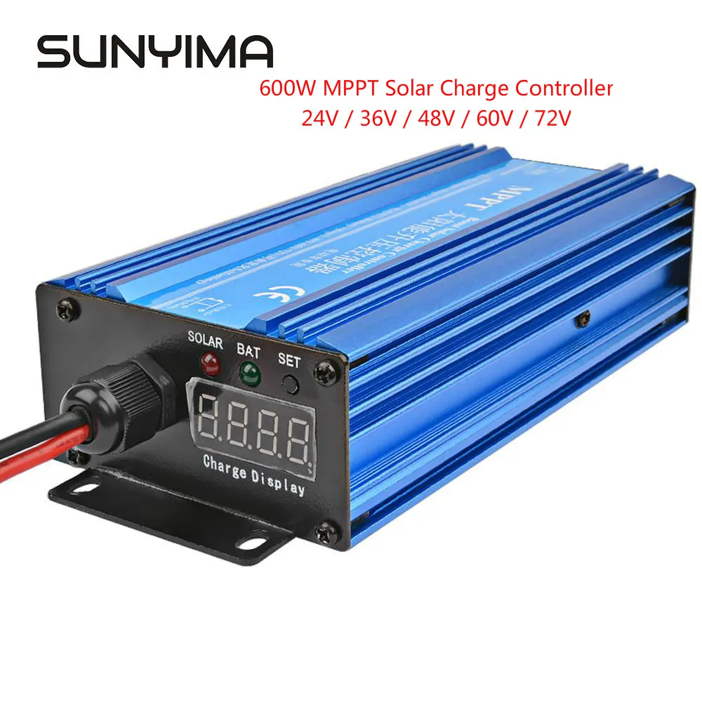 SUNYIMA 600W MPPT Solar Charge Controller 24V / 36V / 48V / 60V / 72V Solar Charge Controller Solar Cell Panel Regulator