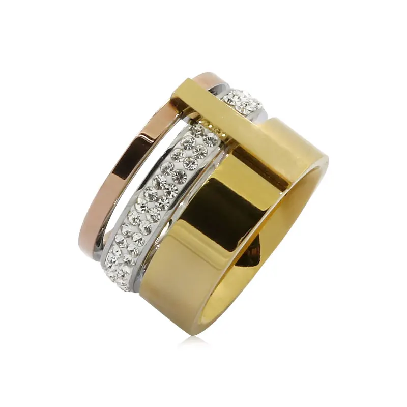 Женская мода золотое покрытие из нержавеющей стали для головы украшенные