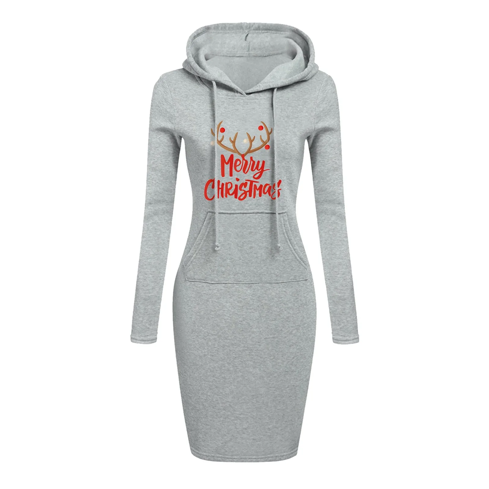 

Зимние женские рождественские свитеры, свитеры с длинным рукавом, пуговицами, воротником и карманами, пуловер с регулируемым шнурком, топы