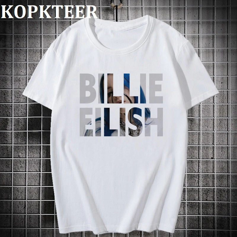 Billie Eilish мужская одежда футболка Топы с короткими рукавами Camisetas Hombre забавная аниме футболка дерево Харадзюку Готический тройники