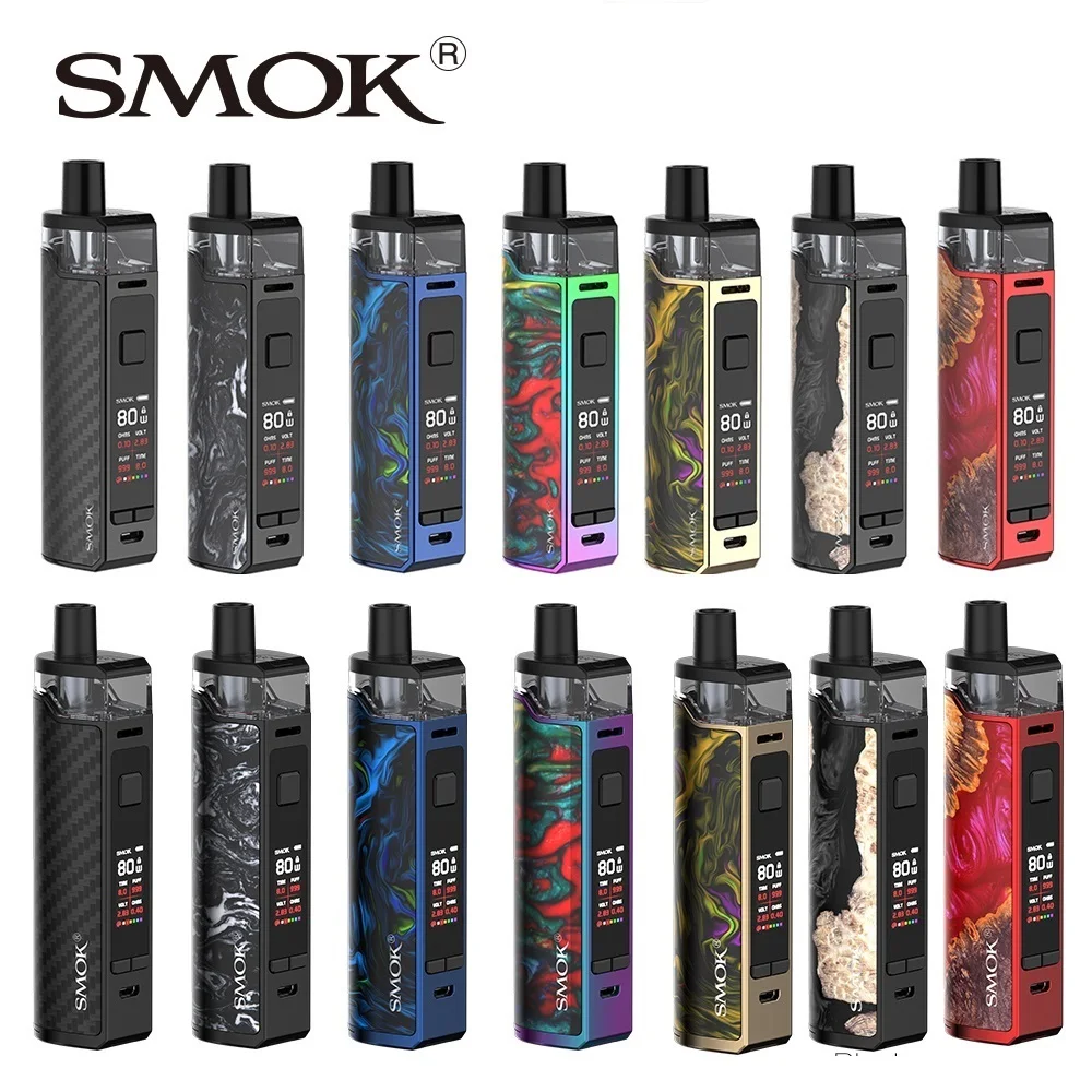 Оригинальный SMOK RPM80 Mod Pod Kit 3000 мАч батарея 5 мл картридж и Pro электронная сигарета