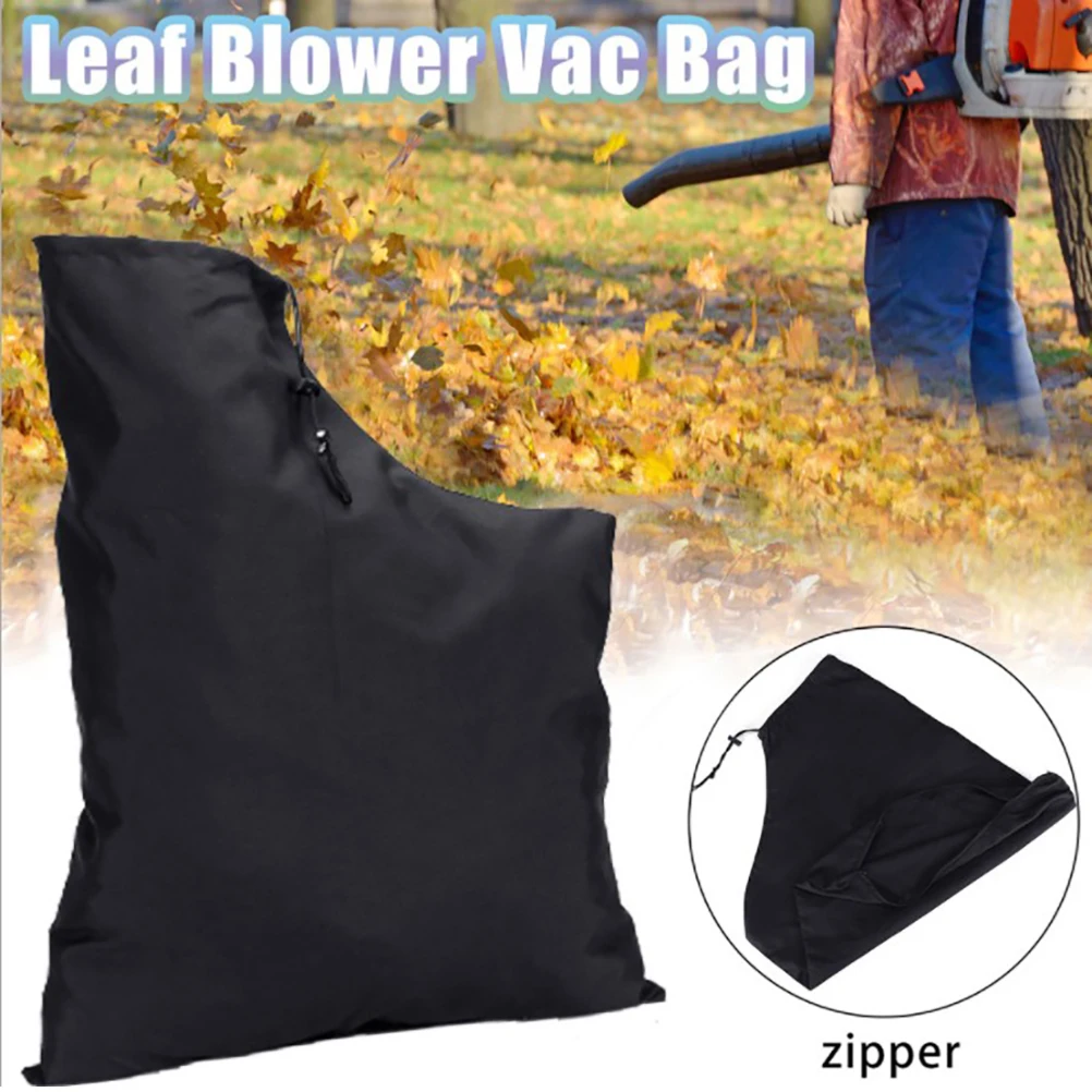 

Leaf Blower Vacuum Zippered Bag Garden Storage Dust Collection Bag Solid Smooth Outdoor Lawn Shredder Vacuum Bag Storage Bags