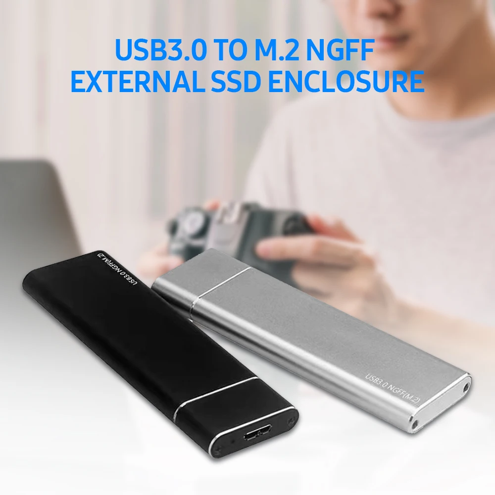 M.2 NGFF мобильный жесткий диск чехол USB3.0 к внешний алюминиевый сплав SSD корпус