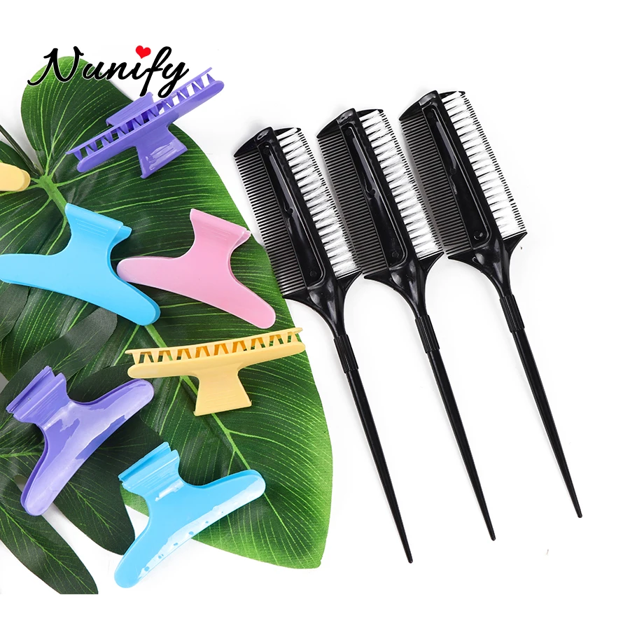 Профессиональная парикмахерская двухсторонняя Расческа для окрашивания волос 4