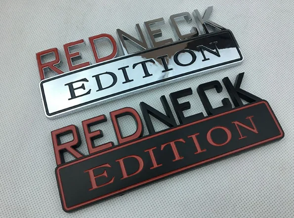 

3D REDNECK EDITION Emblem Auto Trunk Fender Badge Decal Stickers Car Accessories