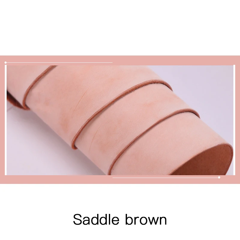 Light brown WUTA туман воск Воловья кожа шт цветной veg-дубления кожаный материал воск полировка готовая прочная и винтажная DIY подлинное кожевенное ремесло - Цвет: Light brown